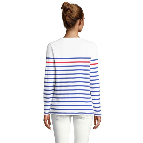 TEE-SHIRT FEMME MANCHES LONGUES RAYÉ SOL'S MATELOT LSL WOMEN