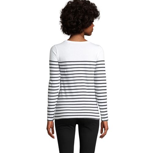 TEE-SHIRT FEMME MANCHES LONGUES RAYÉ SOL'S MATELOT LSL WOMEN
