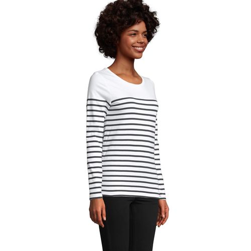 TEE-SHIRT FEMME MANCHES LONGUES RAYÉ SOL'S MATELOT LSL WOMEN