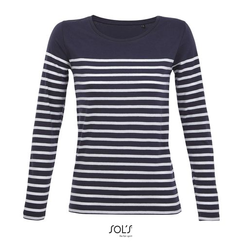 TEE-SHIRT FEMME MANCHES LONGUES RAYÉ SOL'S MATELOT LSL WOMEN - 6