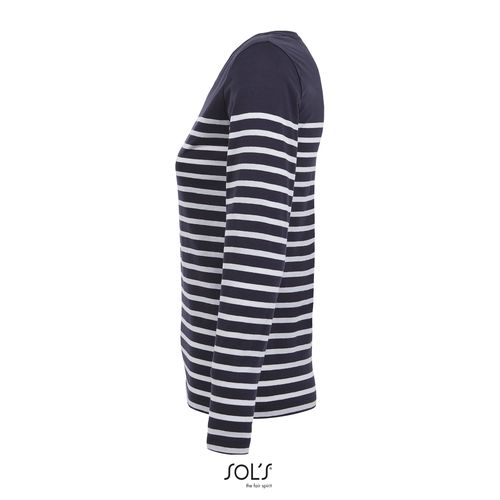 TEE-SHIRT FEMME MANCHES LONGUES RAYÉ SOL'S MATELOT LSL WOMEN - 7