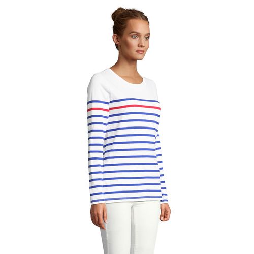 TEE-SHIRT FEMME MANCHES LONGUES RAYÉ SOL'S MATELOT LSL WOMEN