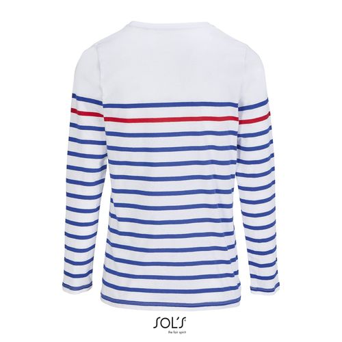 blanco/azulón/rojo CAMISETA RAYADA DE MANGA LARGA PARA MUJER SOL'S MATELOT LSL WOMEN