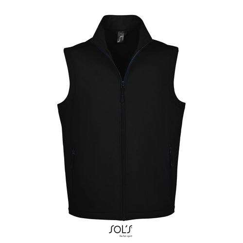 black CHALECO SOFTSHELL PARA HOMBRE SOL'S RACE BW MEN