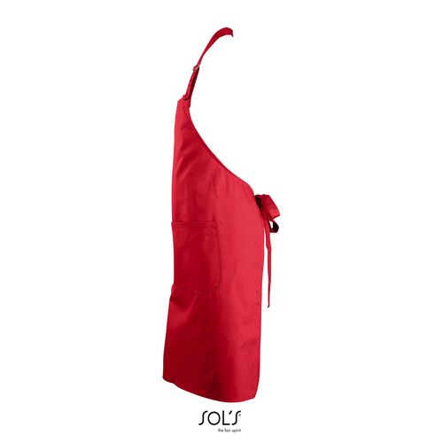 red DELANTAL LARGO CON BOLSILLOS SOL'S GALA