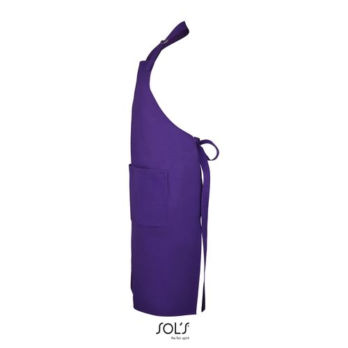 morado oscuro DELANTAL LARGO CON BOLSILLOS SOL'S GALA