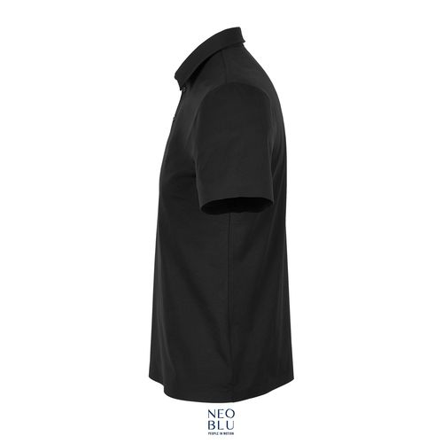 negro produndo POLO DE JERSEY MERCERIZADO PARA HOMBRE NEOBLU RELAX OSCAR MEN