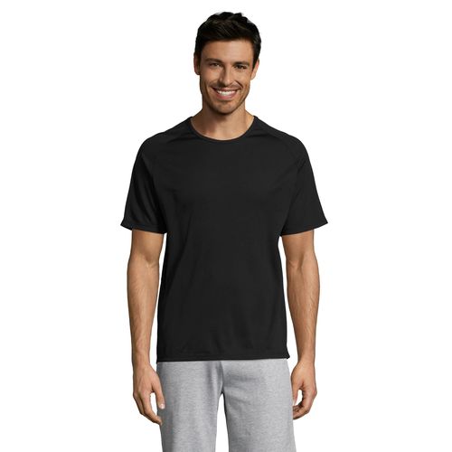 black CAMISETA MANGA RAGLÁN PARA HOMBRE SOL'S SPORTY