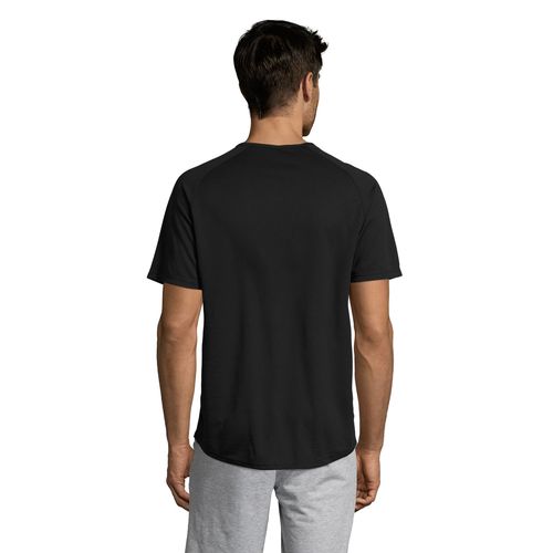 black CAMISETA MANGA RAGLÁN PARA HOMBRE SOL'S SPORTY