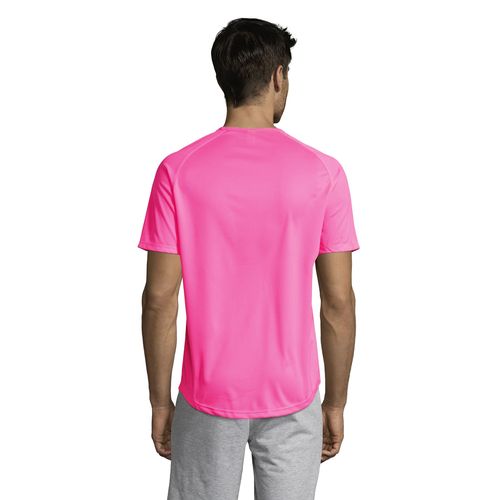 rosa fluo CAMISETA MANGA RAGLÁN PARA HOMBRE SOL'S SPORTY