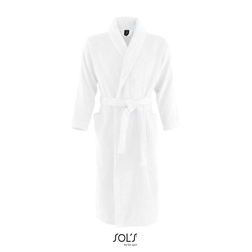 white ALBORNOZ DE BAÑO CON CUELLO KIMONO SOL'S PALACE