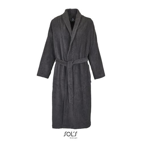 gris oscuro ALBORNOZ DE BAÑO CON CUELLO KIMONO SOL'S PALACE