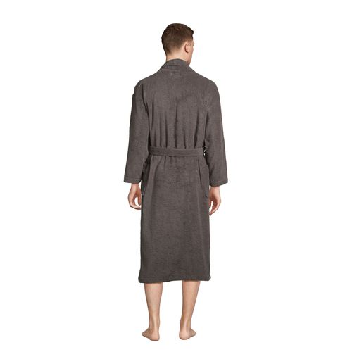 gris oscuro ALBORNOZ DE BAÑO CON CUELLO KIMONO SOL'S PALACE