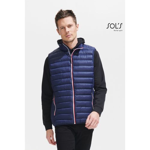 DOUDOUNE LIGHT SANS MANCHE HOMME SOL'S VICTOIRE BW MEN