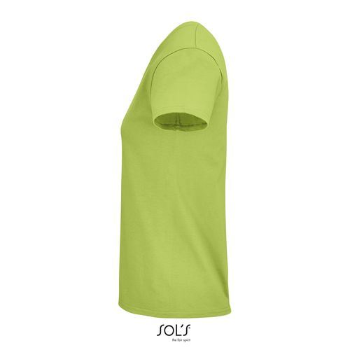 verde manzana CAMISETA AJUSTADA DE CUELLO REDONDO PARA MUJER SOL'S CRUSADER WOMEN