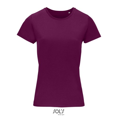 morado profundo CAMISETA AJUSTADA DE CUELLO REDONDO PARA MUJER SOL'S CRUSADER WOMEN