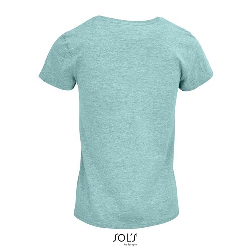 verde claro jaspeado CAMISETA AJUSTADA DE CUELLO REDONDO PARA MUJER SOL'S CRUSADER WOMEN