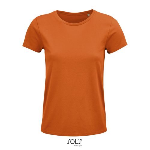 orange CAMISETA AJUSTADA DE CUELLO REDONDO PARA MUJER SOL'S CRUSADER WOMEN
