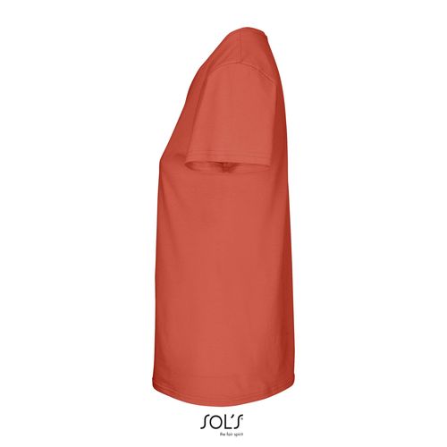 pop naranja CAMISETA AJUSTADA DE CUELLO REDONDO PARA MUJER SOL'S CRUSADER WOMEN