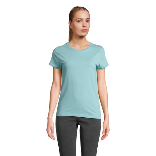 azul piscina CAMISETA AJUSTADA DE CUELLO REDONDO PARA MUJER SOL'S CRUSADER WOMEN