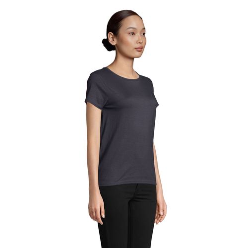 gris ratón CAMISETA AJUSTADA DE CUELLO REDONDO PARA MUJER SOL'S CRUSADER WOMEN