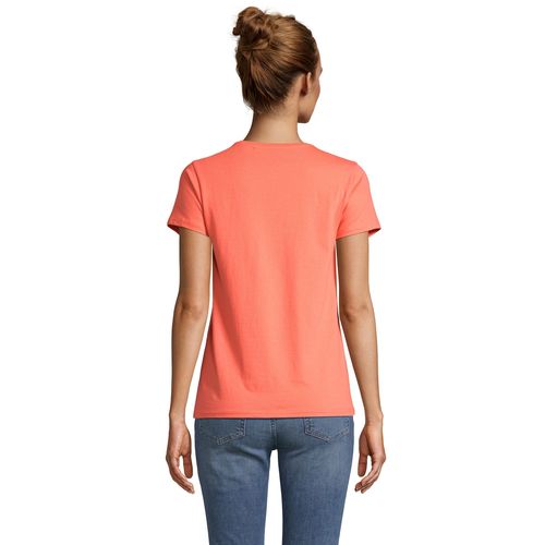pop naranja CAMISETA AJUSTADA DE CUELLO REDONDO PARA MUJER SOL'S CRUSADER WOMEN