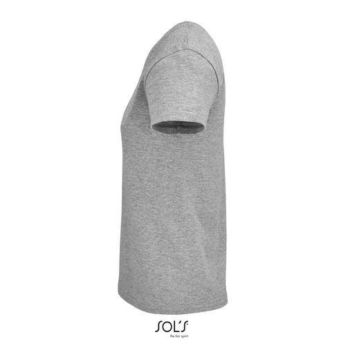 gris chiné CAMISETA AJUSTADA DE CUELLO REDONDO PARA MUJER SOL'S CRUSADER WOMEN