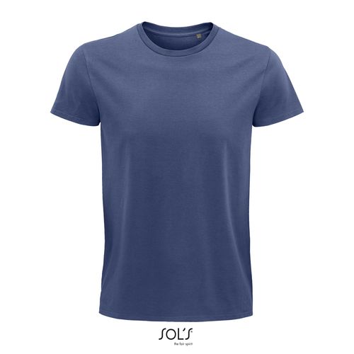 azul denim CAMISETA AJUSTADA DE CUELLO REDONDO PARA HOMBRE SOL'S PIONEER MEN