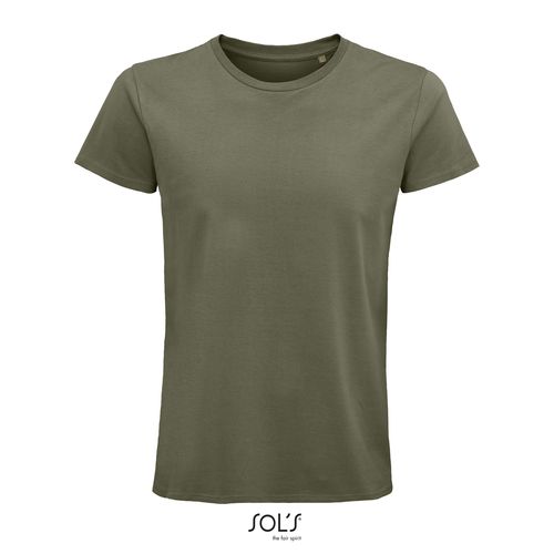 kaki CAMISETA AJUSTADA DE CUELLO REDONDO PARA HOMBRE SOL'S PIONEER MEN