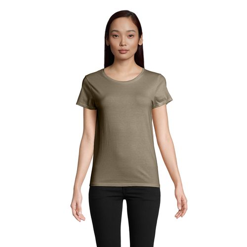 kaki CAMISETA AJUSTADA DE CUELLO REDONDO PARA MUJER SOL'S PIONEER WOMEN