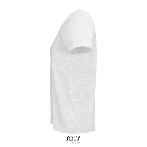 blanco chiné CAMISETA AJUSTADA DE CUELLO REDONDO PARA MUJER SOL'S PIONEER WOMEN
