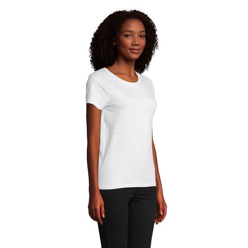 blanco chiné CAMISETA AJUSTADA DE CUELLO REDONDO PARA MUJER SOL'S PIONEER WOMEN