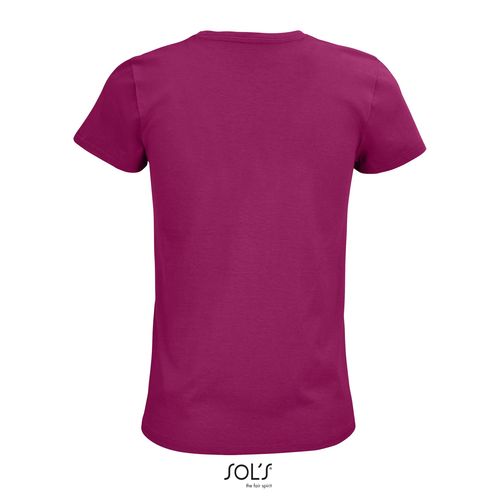 fucsia CAMISETA AJUSTADA DE CUELLO REDONDO PARA MUJER SOL'S PIONEER WOMEN