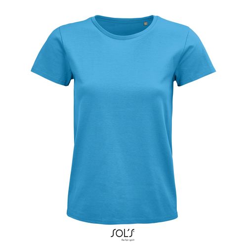 TEE-SHIRT FEMME JERSEY COL ROND AJUSTÉ SOL'S PIONEER WOMEN