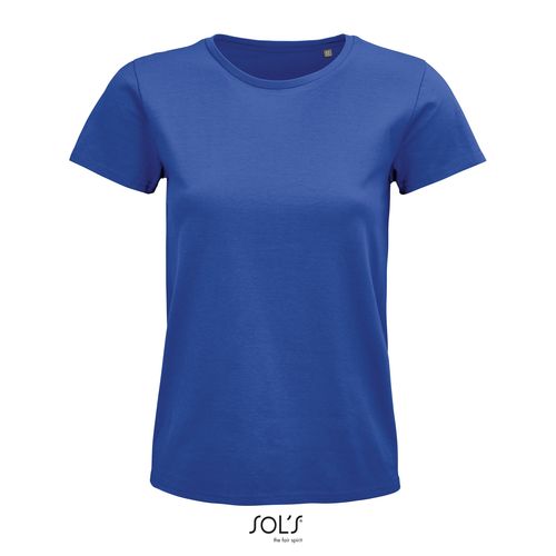 azulón CAMISETA AJUSTADA DE CUELLO REDONDO PARA MUJER SOL'S PIONEER WOMEN