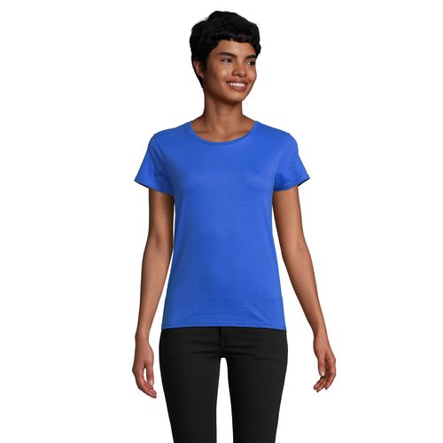 azulón CAMISETA AJUSTADA DE CUELLO REDONDO PARA MUJER SOL'S PIONEER WOMEN