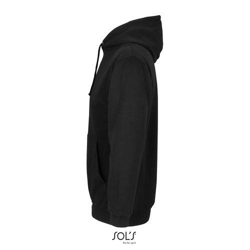 black SUDADERA UNISEX CON CAPUCHA SOL'S CONDOR
