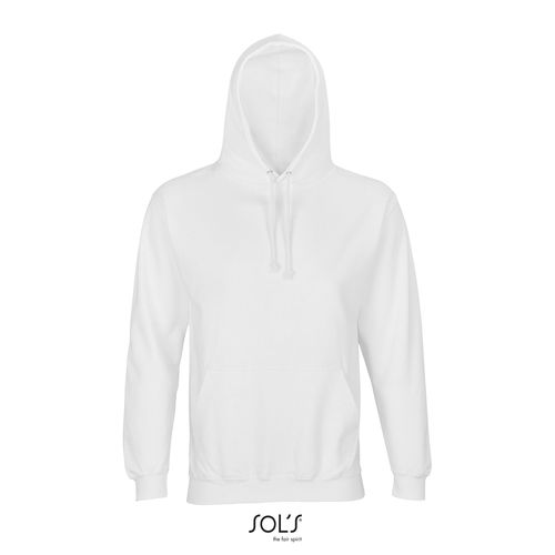 white SUDADERA UNISEX CON CAPUCHA SOL'S CONDOR