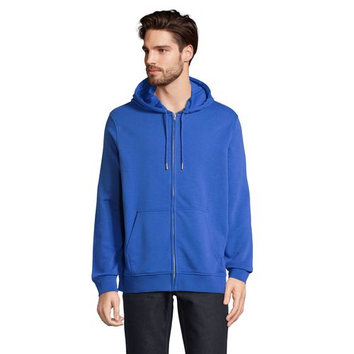 azulón SUDADERA UNISEX CON CREMALLERA Y CAPUCHA SOL'S CALIPSO