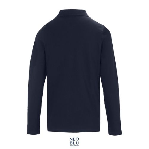 azul noche POLO MANGA LARGA CON TAPETA OCULTA PARA MUJER NEOBLU OWEN LSL WOMEN