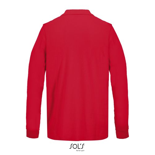 red POLO UNISEX SOL'S PACIFIC LSL