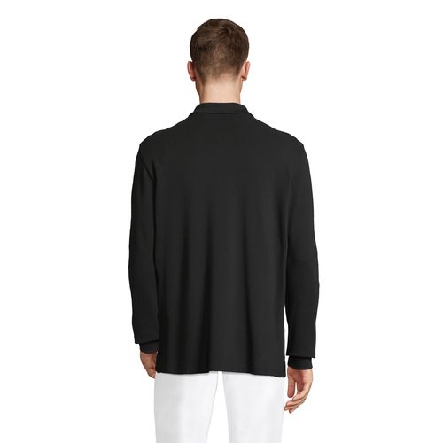 black POLO UNISEX SOL'S PACIFIC LSL