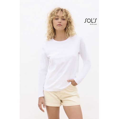 TEE-SHIRT FEMME COL ROND MANCHES LONGUES SOL'S MONARCH WOMEN