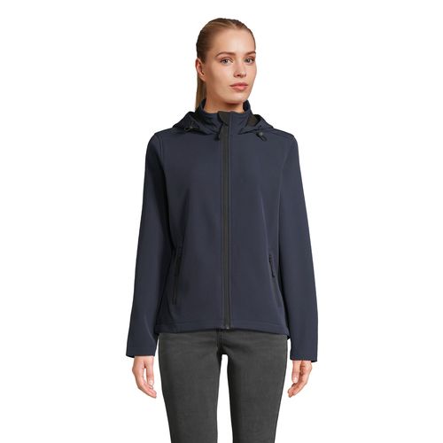 marina francesa CHAQUETA SOFTSHELL MUJER CON CAPUCHA SOL'S RACE HOODED WOMEN