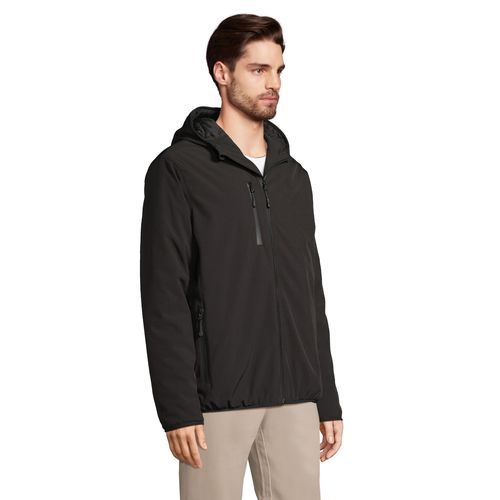 black CHAQUETA SOFTSHELL PARA HOMBRE SOL'S FALCON PADDED MEN