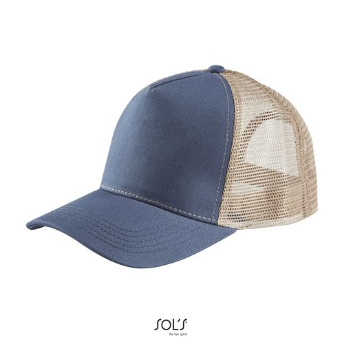 azul denim/lino GORRA DE MALLA DE 5 PANELES SOL'S BLINK