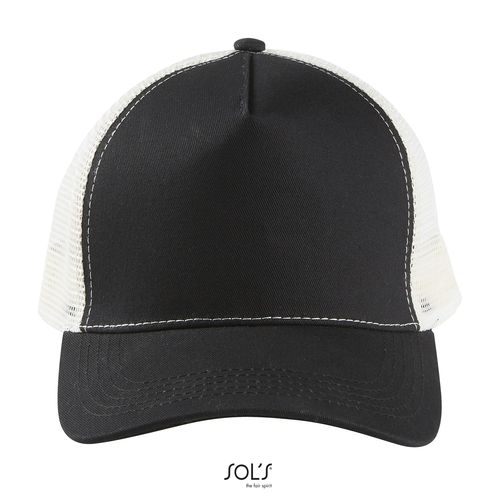 negro/crudo GORRA DE MALLA DE 5 PANELES SOL'S BLINK