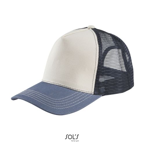 crudo/azul denim/marina francesa GORRA DE MALLA DE 5 PANELES SOL'S BLINK