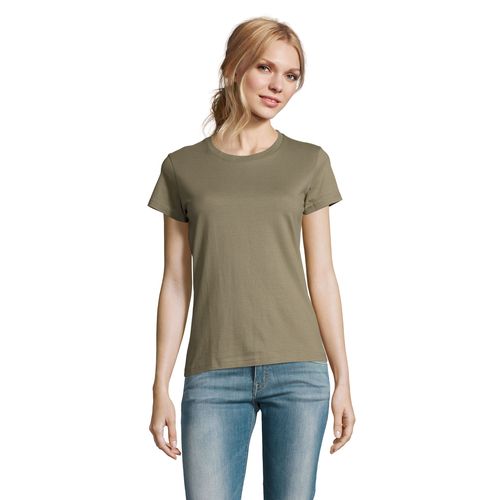 kaki CAMISETA DE CUELLO REDONDO PARA MUJER SOL'S Imperial WOMEN