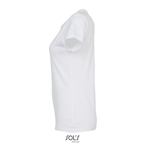 blanco puro CAMISETA DE CUELLO REDONDO PARA MUJER SOL'S Imperial WOMEN
